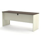 Bestar - Bahut de la collection Prestige +, chocolat blanc/Antigua (99612-1152)-Construction de calibre commercial durable de 1 po avec surface de travail au fini en mélamine résistant aux égratignures, aux taches et à l’usure.
