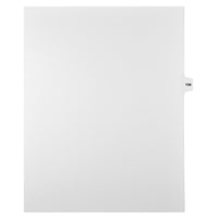 Markmaker - Intercalaires imprimes Legal, Blanc, 1/15th coupe, format lettre, sans trous, 25 tabs/PQT, 5 PQT/Boite, Numero 156-Intercalaires imprimes Legal