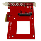 StarTech® Adaptateur U.2 à PCIe de 2,5 po U.2 NVMe SSD, SFF-8639, PCI Express x4 3.0 (PEX4SFF8639)-Compatible avec les cartes mères PCIe x4 3.0 et rétrocompatible avec PCIe 2.0 et PCIe 1.0