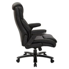 Pro-Line – Fauteuil de direction de luxe surdimensionné, noir-Accoudoirs pivotants rembourrés 