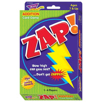 TREND enterprises Inc. - Zap! - Addition Learning Game, T76303, 1re à 6e année-Jeu de cartes à jouer pour la classe ou la famille pour enseigner les techniques d'addition