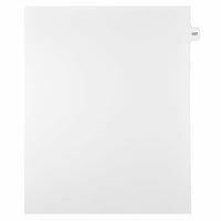 Mark Maker – Onglets séparateurs juridiques blancs, 1/15 onglets, format lettre, sans trous, numéro 107, 25/paquet-Onglets séparateurs blancs, 1/15 onglets