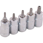 Gray ToolsMD – Jeu de tête de douilles Torx de 3/8 po, 6 pièces, inviolable, T7-T20-Tailles incluses : T7, T8, T9, T10, T15, T20.