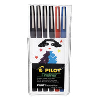 Pilot - Stylos Fineliner – 1,2 mm – couleurs variées – paquet de 6  -Ajoute du détail à vos préjets et présentations