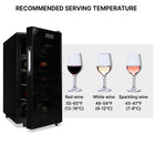 Koolatron - Cellier à vin thermoélectrique pour 10 bouteilles - Noir-Éclairage DEL intérieur n'émettant aucune chaleur 