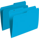 Staples – Chemises de classement de couleur, format lettre, 8 1/2 x 11 po, bleu, paquet de 100-Créez des codes couleur pour un accès facile à vos dossiers