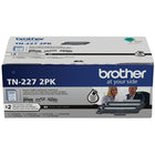 Brother TN227 High Yield Black Toner Cartridges, 2 Pack-3 000 pages par cartouche en moyenne (1), 6 000 pages par paquet de 2 (2)
