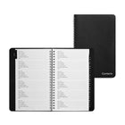 Staples - Carnet d'adresses - 5 po l x 8 po H - noir - bilingue-Couverture en similicuir noir