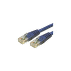 StarTech  Câble de raccordement moulé C6PATCH4BL, catégorie 6, 4 pi, bleu-Deux connecteurs RJ-45 mâles assurent une connectivité transparente