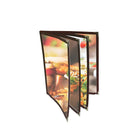 Futech Support de menu à 8 vues BUR 8-1 / 2 "L x 11" H, Bourgogne, 10 / paquet-8 Voir le livret