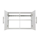 Prepac Armoire supérieure accrochable HangUps de 36 po (92 cm)-Fini durable en laminé blanche