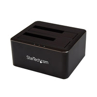 StarTech ® Station d'accueil USB 3.0 pour 2 disques durs SATA 2,5 po/3,5 po, HDD/SSD SATA à deux baies (SDOCK2U33V)-Accédez simultanément à deux HDD ou SSD SATA 2,5 po/3,5 po et échangez-les à chaud