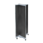 Azar Displays – Présentoir de plancher rotatif à panneaux perforés, 60 x 16 po, noir (700421-BLK)-En plastique noir