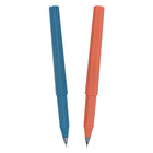 General Supply Goods + Co - Stylo gel hexagonal - 0,5 mm - noir - solides - paquet de 2  -Pointe fine (0,5 mm)