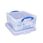 Really Useful Boxes – Boîte de rangement de 17 l, transparent-Matériau : plastique