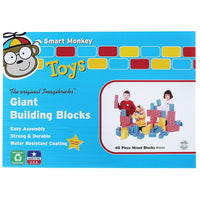 Smart MonkeyMD – Ensemble de blocs de construction géants, 40/ensemble-Groupe d’âge et niveau : Convient aux enfants de 18 mois et plus