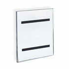 Azar Displays – Porte-affiche à fixation murale avec ruban magnétique, 10/paquet (129921)-Acrylique transparent