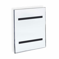 Azar Displays – Porte-affiche à fixation murale avec ruban magnétique, 10/paquet (129921)-Acrylique transparent