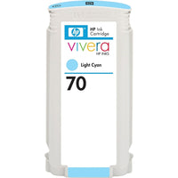 HP – Cartouche d’encre cyan clair 70 (C9390A)-Cyan clair