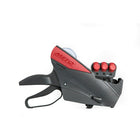Meto - Pistolet étiqueteur 3329 à 3 lignes, gris avec Flairs rouges, (9441779)-2