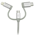 StarTech.com - Câble USB à plusieurs chargements, Lightning, USB-C, Micro-B, tressé, 3,3 pi (LTCUB1MGR)-Fiabilité garantie et couverte par la garantie de 2 ans de StarTech.com
