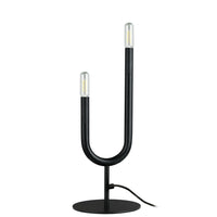 Dainolite - Lampe de table à incandescence moderne Wand, 2 lumières, noir mat-Ajoute une touche unique à n'importe quel espace