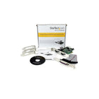 StarTech  Carte double à communication PCIe native à 2 ports série et 1 port parallèle avec émetteur-récepteur 16550 UART-Monopuce native PCI Express à canal unique offrant un rendement inégalé