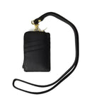 ASHLIN DESIGNER - ENRIQUE, I.D. Cordon, cuir végétalien, noir-Panneau arrière: 3 poches en biais pour cartes