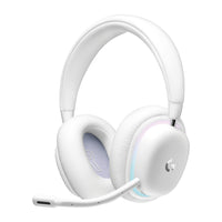 Logitech G735 Casque gamer sans fil avec Bluetooth - éclairage RVB LightSync personnalisable - Blanc-Coupe asymétrique : casque gamer sans fil conçu pour s’adapter à tous les gamers, y compris les petites têtes et les personnes portant des lunettes ou de petites boucles d’oreilles