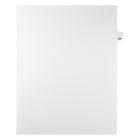Markmaker - Intercalaires imprimes Legal, Blanc, 1/25th coupe, format lettre, sans trous, 25 tabs/PQT, 5 PQT/Boite, Numero 131-Intercalaires imprimes Legal
