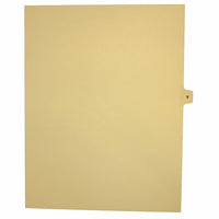 Mark Maker – Onglets séparateurs juridiques beiges, 1/15 onglets, format lettre, sans trous, lettre V, 25/paquet-Onglets séparateurs beiges, 1/15 onglets