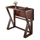 WinsomeMD – Table haute à abattants Harrington-Chaque abattant mesure 39,37 po de large et 15,75 po de profondeur. Comprend des pattes de soutien pour soutenir la surface allongée.