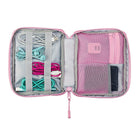 Organisateur d'accessoires pour câbles / alimentation Basic Tech BTTCPK - Rose-Fermeture à glissière durable