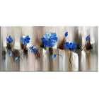 Designart – Imprimé moderne sur toile, Fleur, bleu, 40 x 20, (PT1104-40-20)-Imprimé