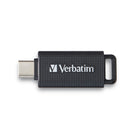 Clé flash USB 3.2 Gen 1 USB Type-C 64 Go de Verbatim - Noir-USB 3.2 Gen 1