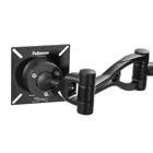 Fellowes - Bras-support double professionnel pour moniteur-Soulève les moniteurs ACL d'une hauteur de 3½ po à 16½ po en-dessus du bureau avec une portée de 2 1/2 po à 27 po  