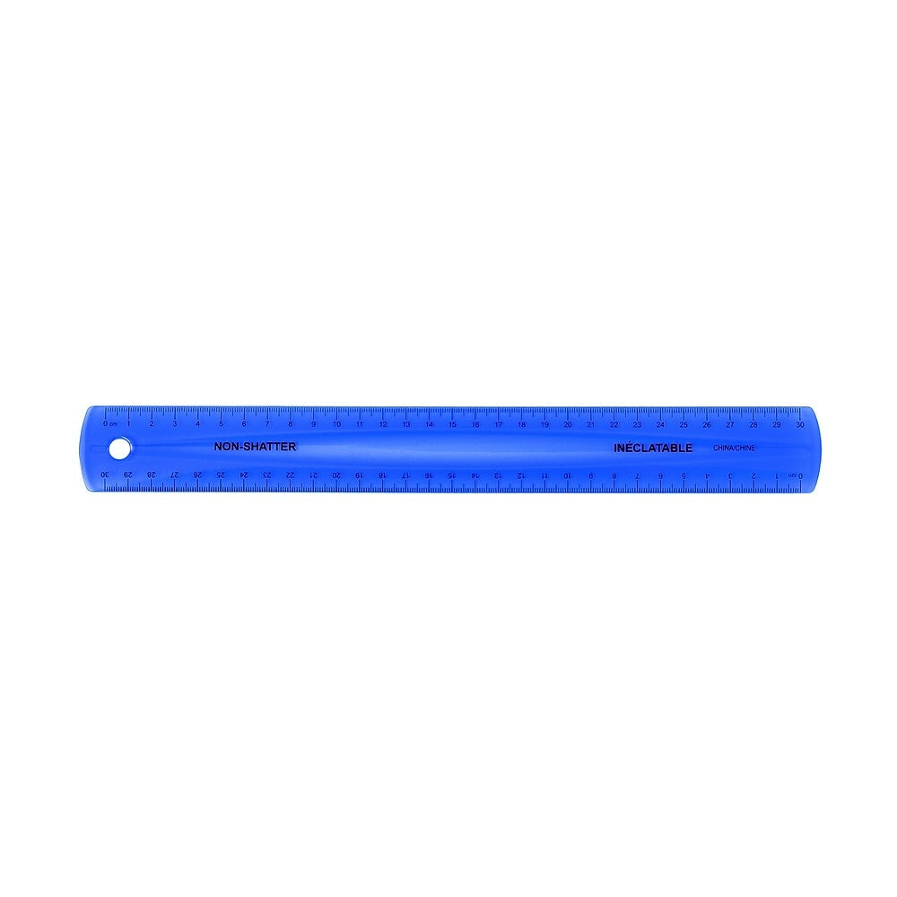Westcott Règle Pliante Plastique 30,5 Cm – Pliable à 15 Cm, Double Graduation Pouces/cm, Pour école/bureau