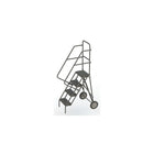 Échelles roulantes Roll & Fold, Matériau du cadre - Acier, Nbre de marches - 4, Hauteur de la plateforme - 40", Profondeur de-1