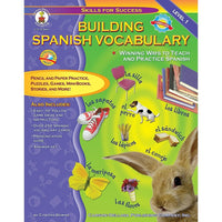 Livre numérique : Carson Dellosa - Building Spanish Vocabulary, 4340-EB, prématernelle à 12e année-Vous recevrez deux courriels : le premier confirmant la totalité de votre commande et le second comportant un lien de téléchargement. Vous pourrez utiliser le lien de téléchargement immédiatement ou plus tard, comme vous le voulez.