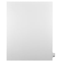 Markmaker - Intercalaires imprimes Legal, Blanc, 1/25th coupe, format lettre, sans trous, 25 tabs/PQT, 5 PQT/Boite, Numero 174-Intercalaires imprimes Legal