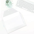 JAM Paper Enveloppes originales format légal avec fermeture à pression, 9 1/2 x 14 1/2 po, transparent, paquet de 12-Matériau : Plastique