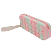 Gry Mattr - Étui à lunettes pour enfants - Bulles-Fermeture à glissière rose