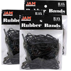 JAM Paper® – Bandes élastiques noires, format régulier, paq./100-Bandes élastiques noires de format régulier