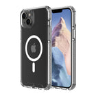 AXS - PROShield Plus etui transparent compatible avec MagSafe teste contre les chutes pour Apple iPhone 14, Givre-Fabrique avec un revêtement anti-UV et anti-jaunissement