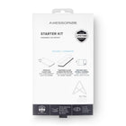 AXS - Ensemble de depart,etui transparent teste contre les chutes,protecteur d'ecran,chargeur 20W pour Samsung Galaxy S22-etui resistant aux chutes avec des poches d'air absorbant les chocs