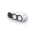360 Electrical - Mini limiteur de surtension PowerCurve avec deux ports USB et prises tournantes (36053)-Deux prises tournent sur 360 degrés pour convenir aux grosses fiches électriques
