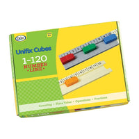 Ligne numérique Didax Unifix 1-120-Se compose de douze sections de verrouillage, chacune numérotée par incréments de 10