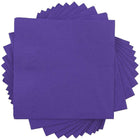 JAM Paper Serviettes à boissons - Petites - 5" x 5" - Violet - Paquet de 600 (5255620727b)-Serviettes cocktail en papier violet