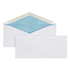 Staples - Enveloppes de sécurité nº 10 avec rabats gommés, 4 1/8 po x 9 1/2 po, 24 lb, blanc, paquet de 500-Rabat pointu classique avec joint diagonal