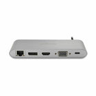 Kensington - UH1440P Station d'accueil double vidéo USB-C-Conception 10-en-1: trois ports USB-A 3,2 Gen1, une prise audio 3,5 mm, des emplacements de carte Micro et SD UHS-I SD3.0 et un port Ethernet Gigabit.